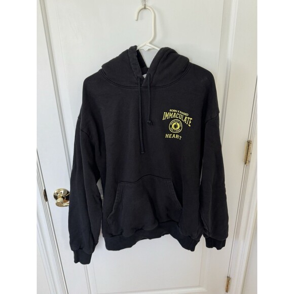Born x Raised Immaculate Heart Hoodie Black Rare Heavyweight XL - Picture 1 of 6
